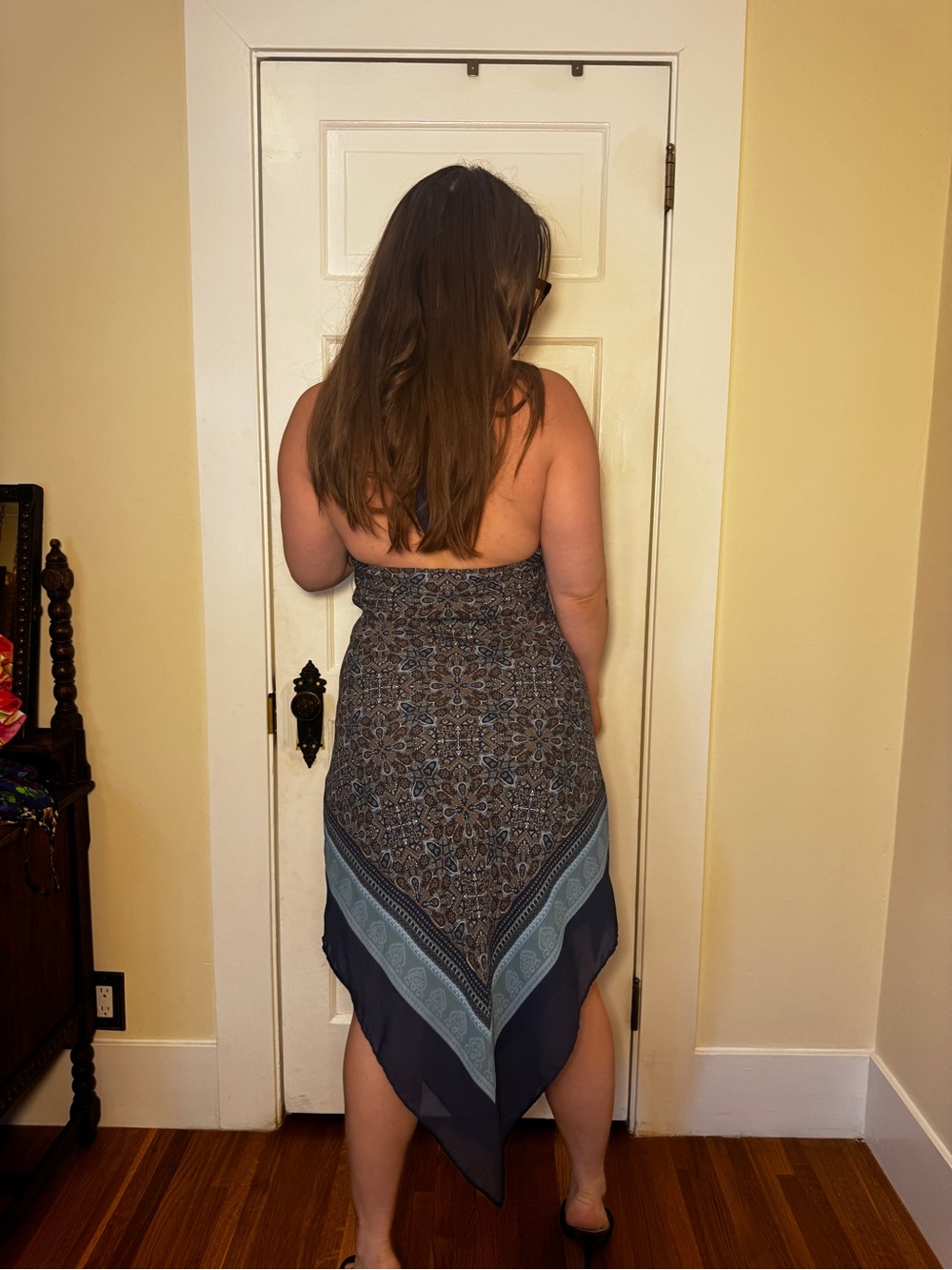 Y2K Vintage Charlotte Russe Halter Dress Sz M - Picture 2 of 9